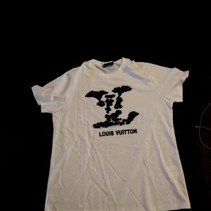King Louis Vuitton White and black icy tee